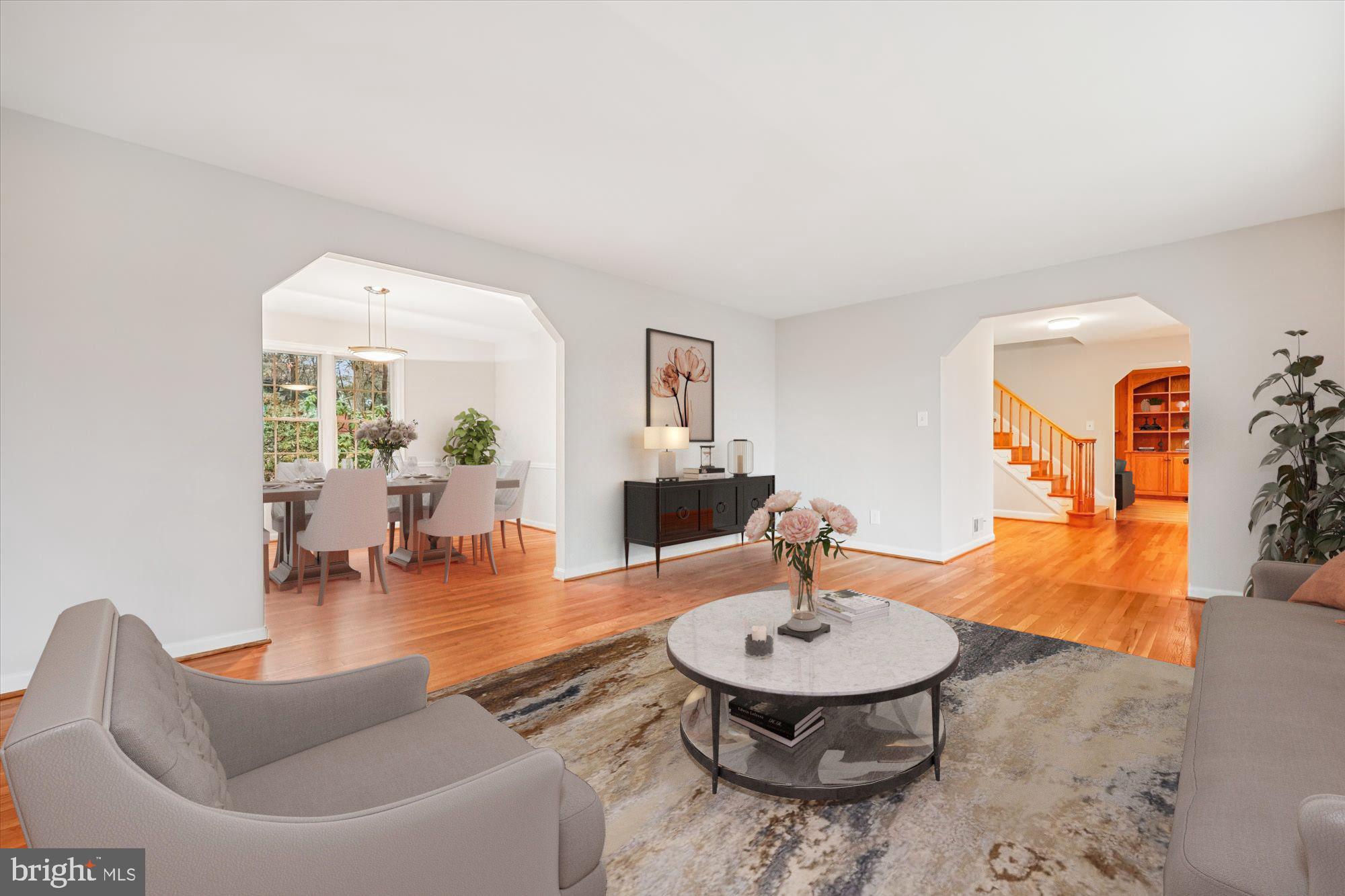 8212 Killean Way Potomac, MD 20854 - Photo 6 of 51 a living room with furniture and wooden floor