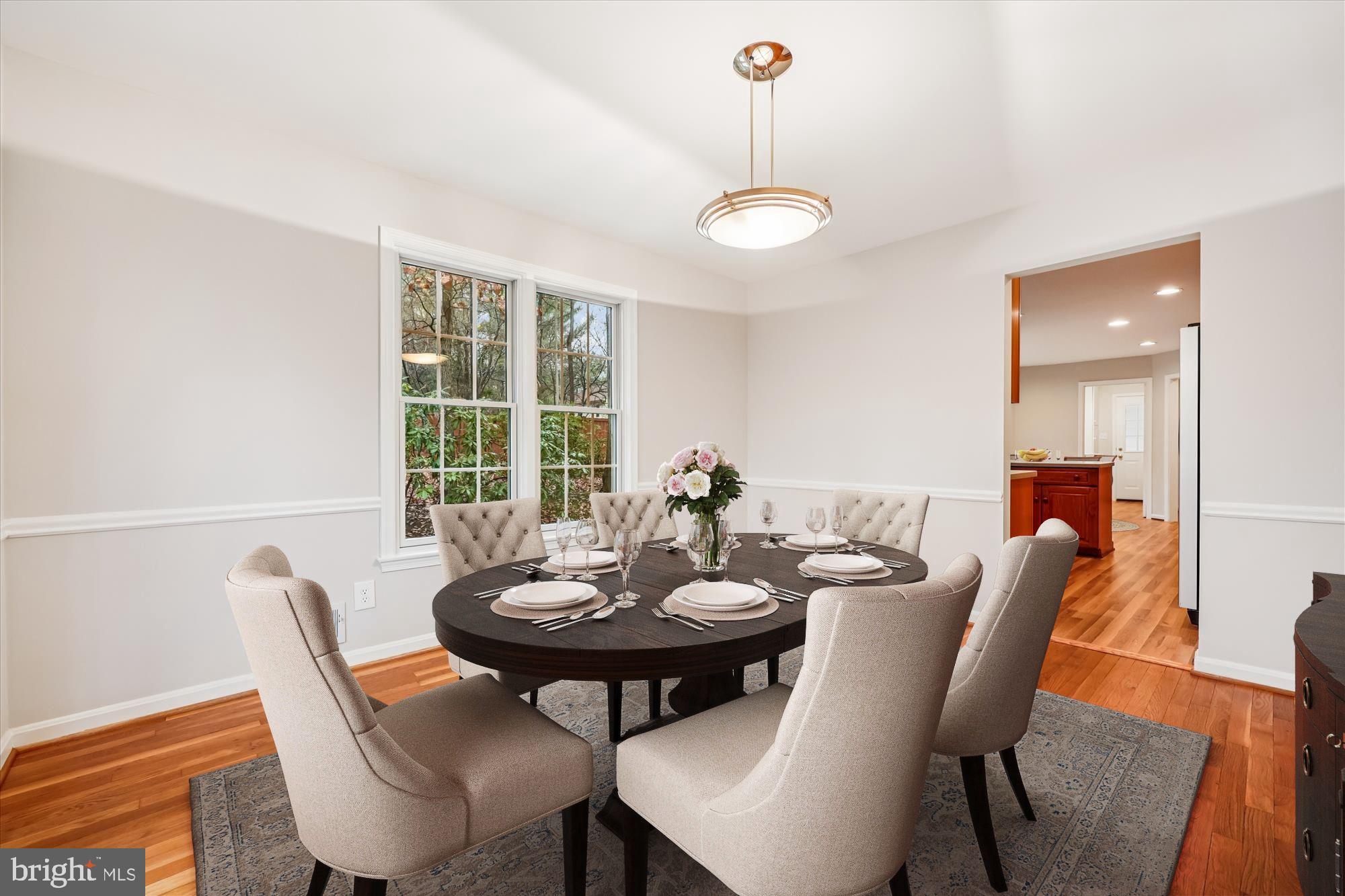 8212 Killean Way Potomac, MD 20854 - Photo 8 of 51 a view of a dining room with furniture window and outside view