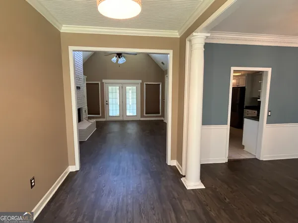 a view of an empty room