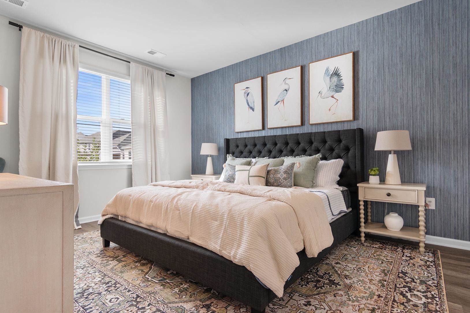 620 Anthem Court Conway, SC 29527 - Photo 15 of 25 Bedroom featuring wallpapered walls and wood finished floors