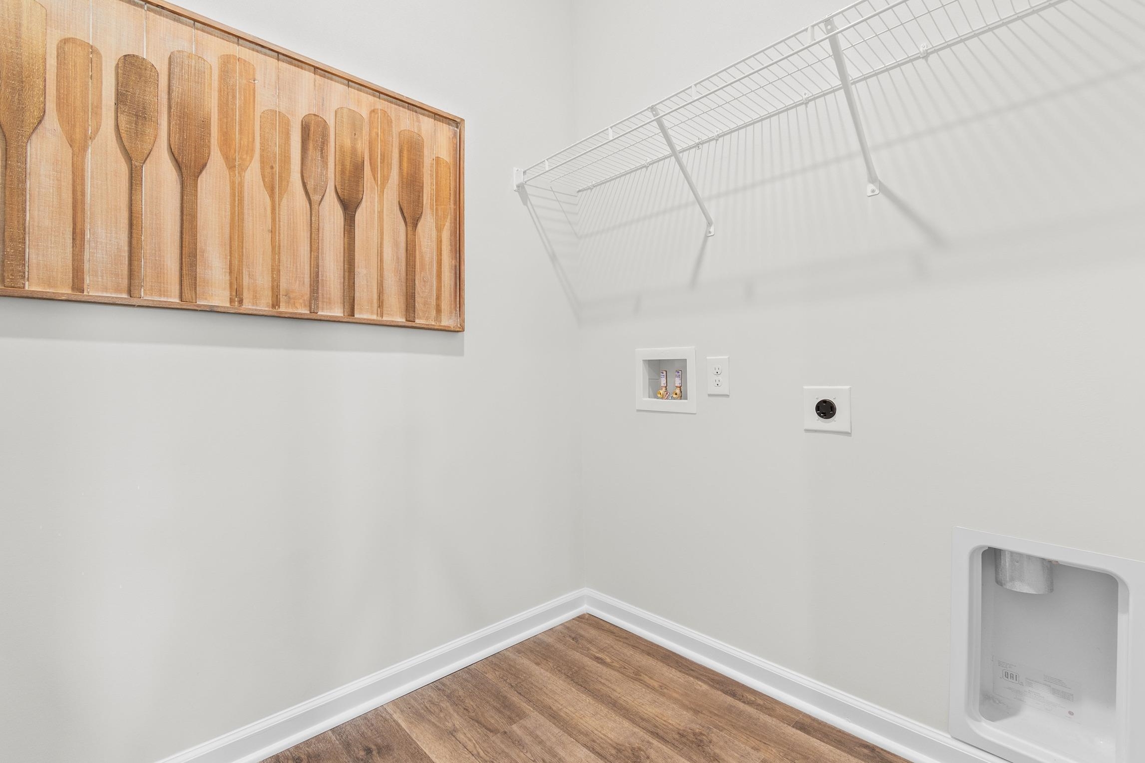 620 Anthem Court Conway, SC 29527 - Photo 24 of 25 Laundry area with hookup for an electric dryer, wood finished floors, and washer hookup