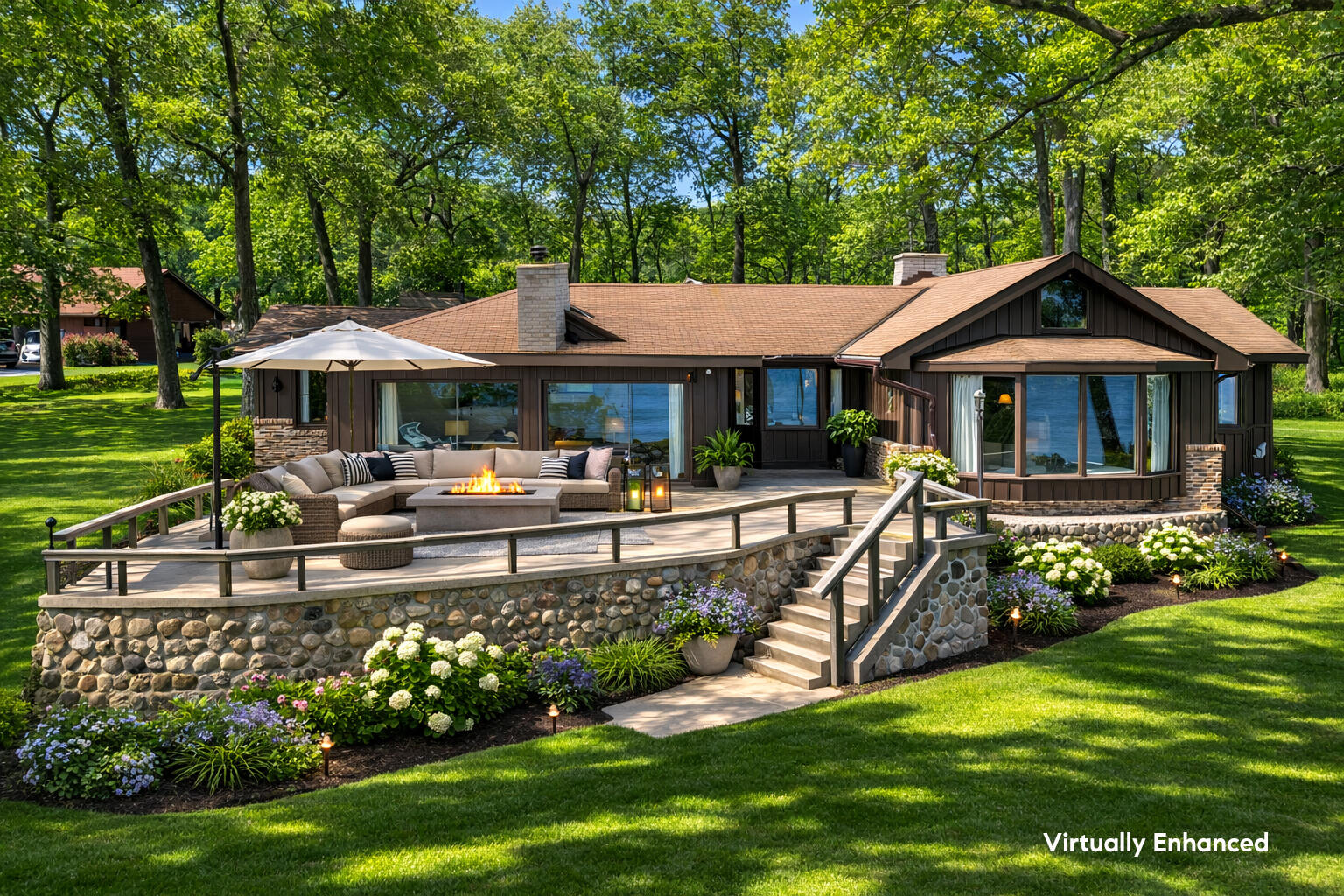 Lakeside Patio Enhanced