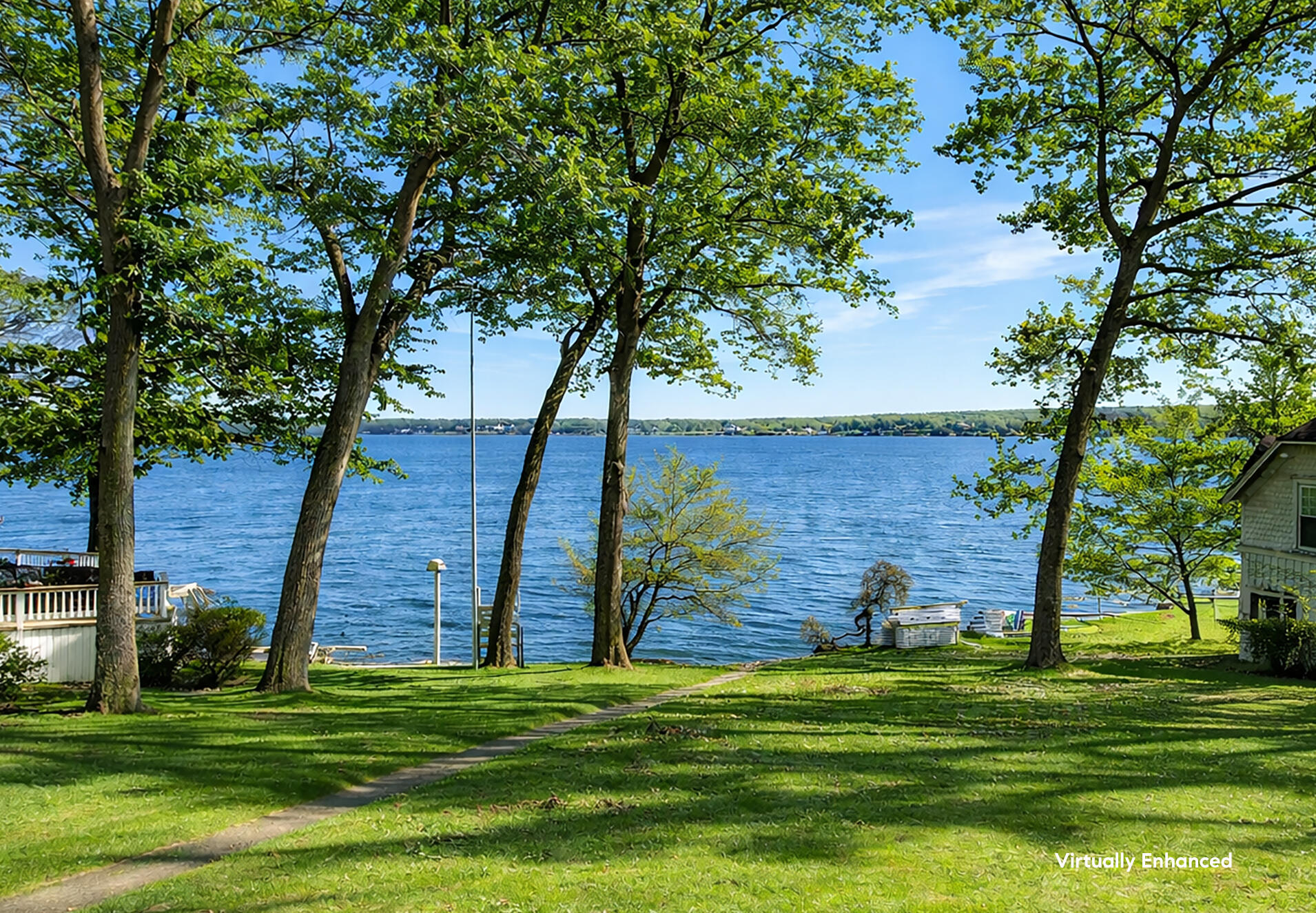 2572 North Shore Drive Delavan, WI 53115 - Photo 3 of 49 View of Lake From Home