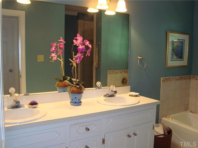 1417 Acres Way Raleigh, NC 27614 - Photo 15 of 25 The Master bath has been remodeled with custom tile and new light fixtures! Master Bath/Spa