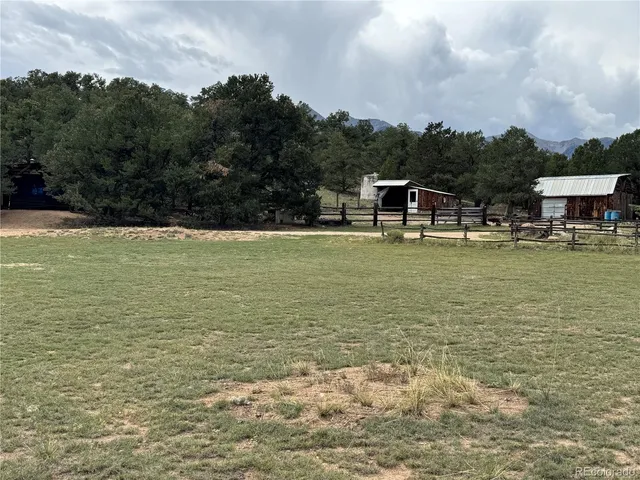a view of a terrace with a chair