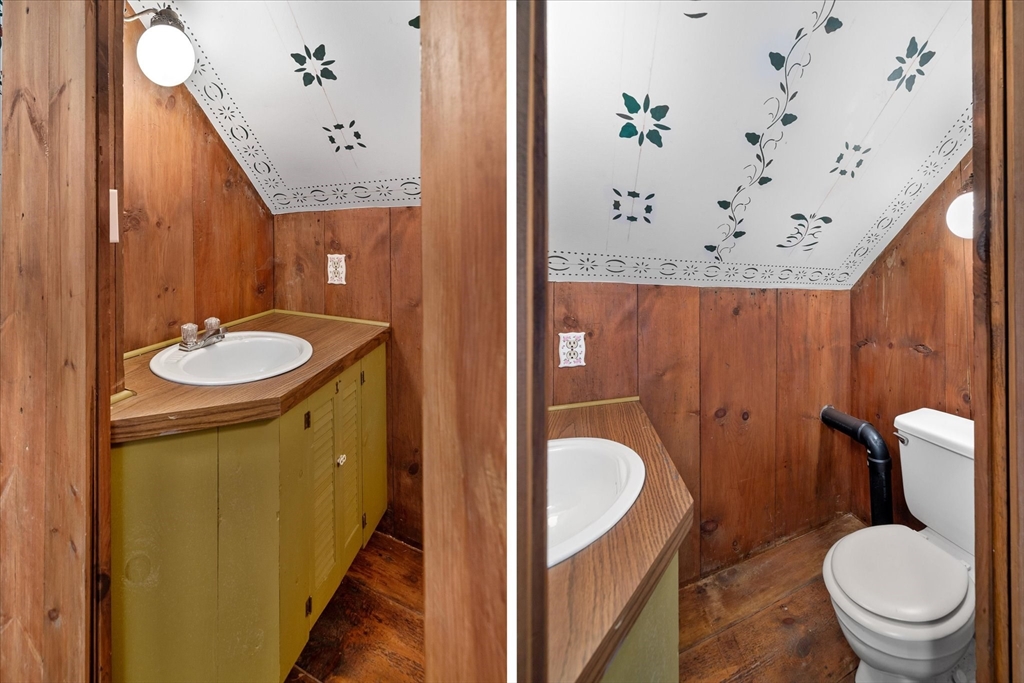 5 Carpenter Hill Road Charlton, MA 01507 - Photo 35 of 42 a bathroom with a granite countertop toilet sink and mirror