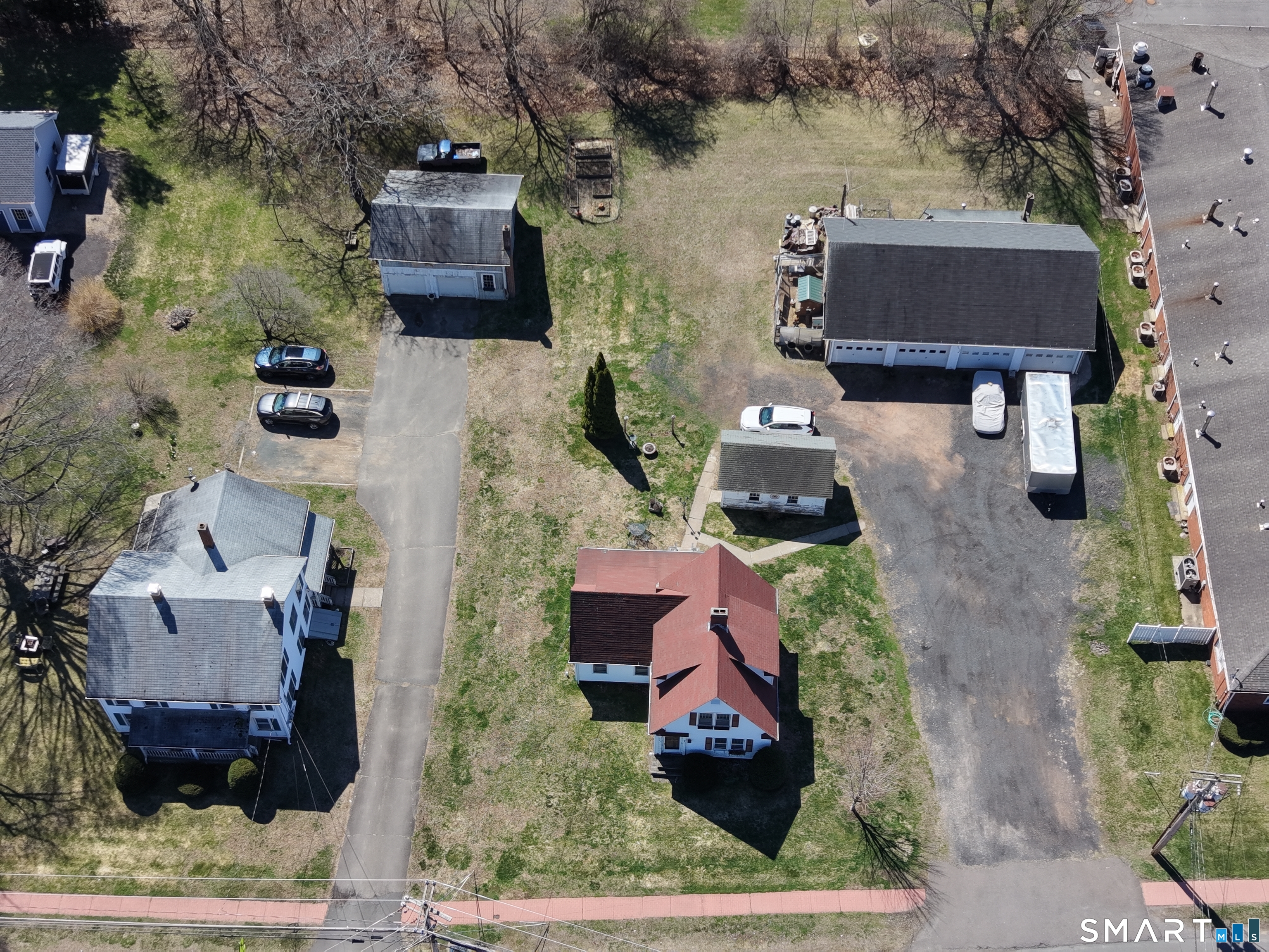 616 Main Street Somers, CT 06071 - Photo 15 of 24 an aerial view of houses with outdoor space
