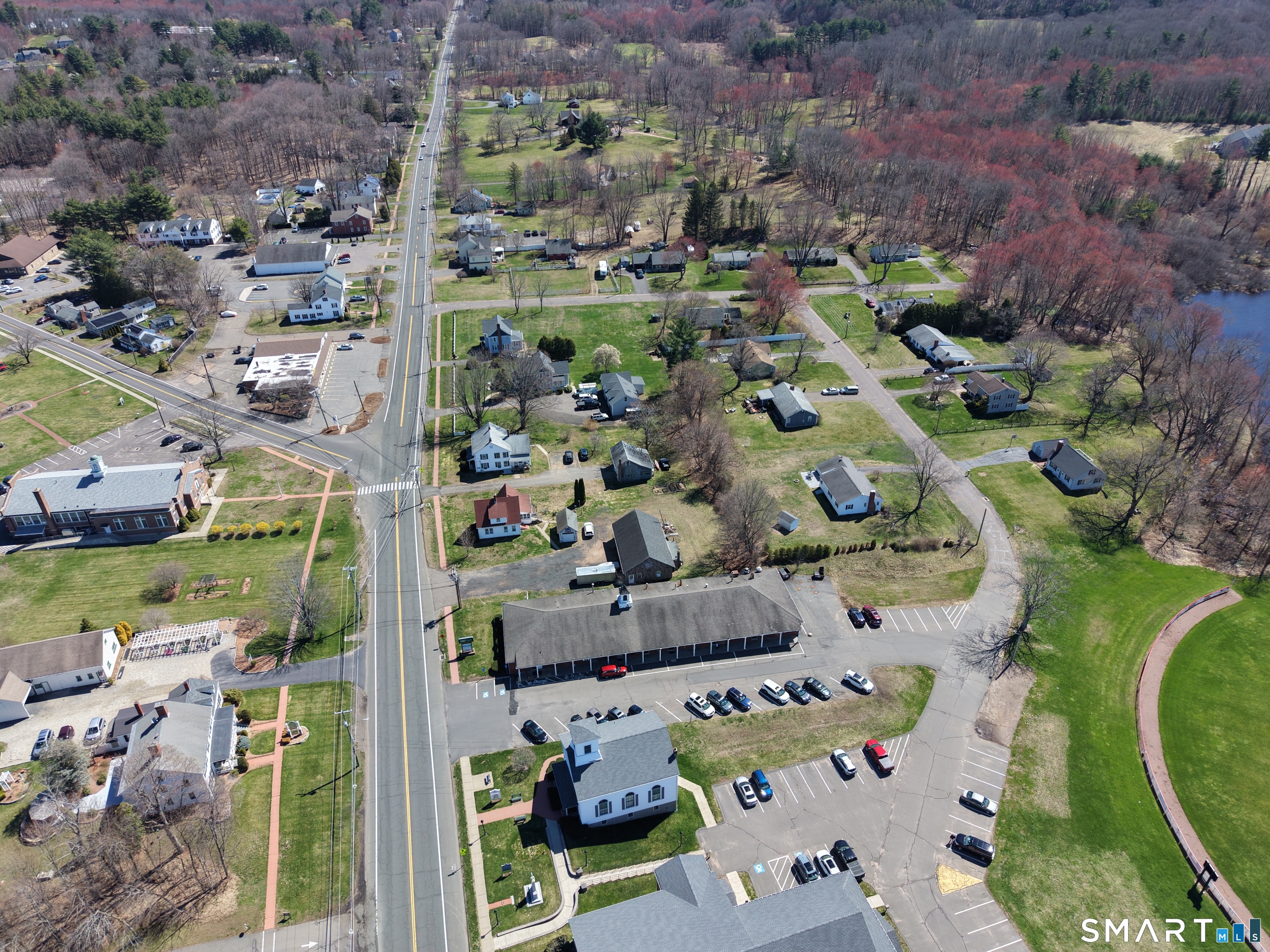 616 Main Street Somers, CT 06071 - Photo 17 of 24 an aerial view of residential houses with outdoor space