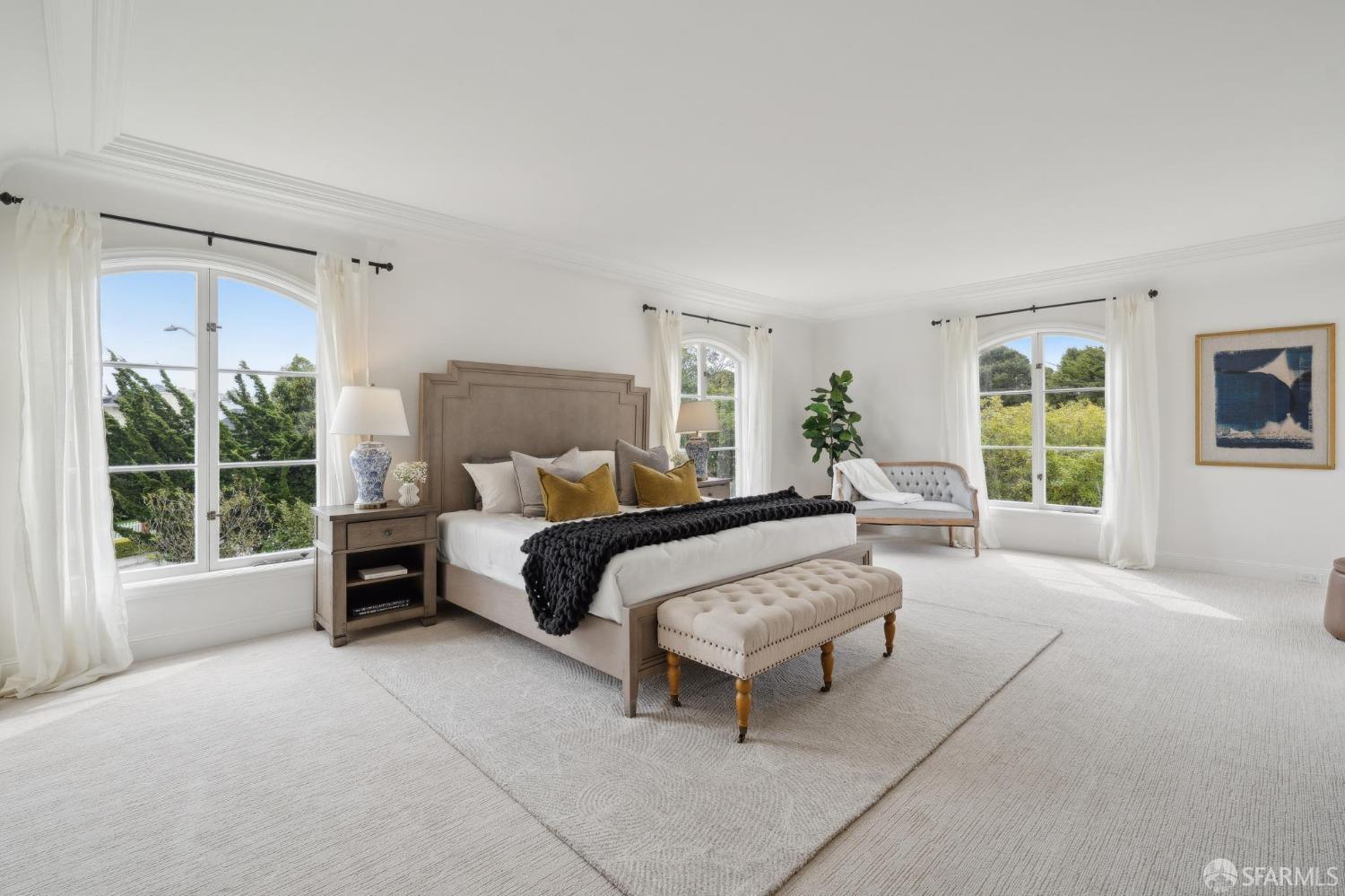 100 Stonecrest Drive San Francisco, CA 94132 - Photo 26 of 64 a spacious bedroom with a bed and a large window