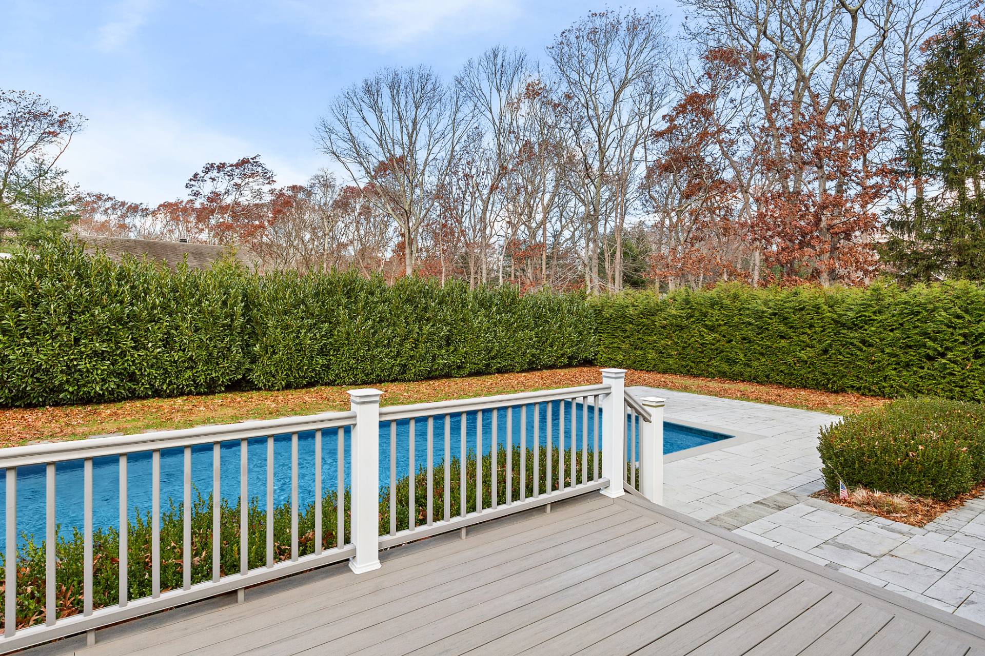 60 Cedar Drive East Hampton, NY 11937 - Photo 2 of 10 a view of deck with wooden floor and fence