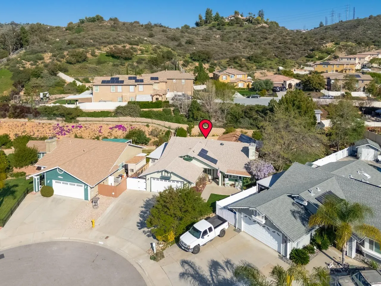 13499 Khuram Street Lakeside, CA 92040 - Photo 43 of 50 an aerial view of residential houses with outdoor space