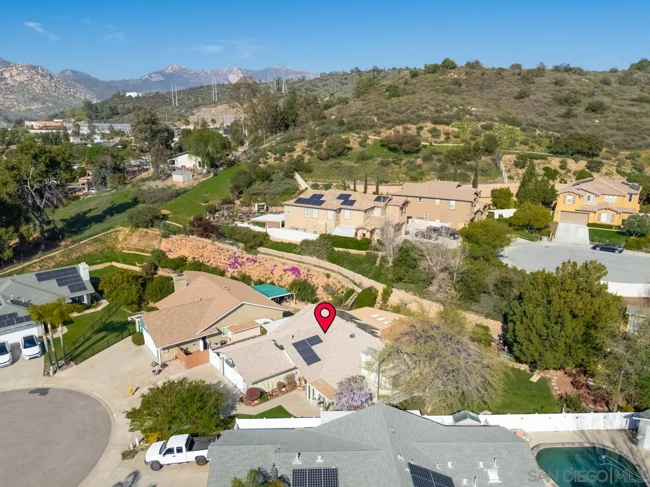 13499 Khuram Street Lakeside, CA 92040 - Photo 44 of 50 an aerial view of residential houses with outdoor space