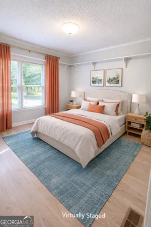 a view of an empty room with a balcony