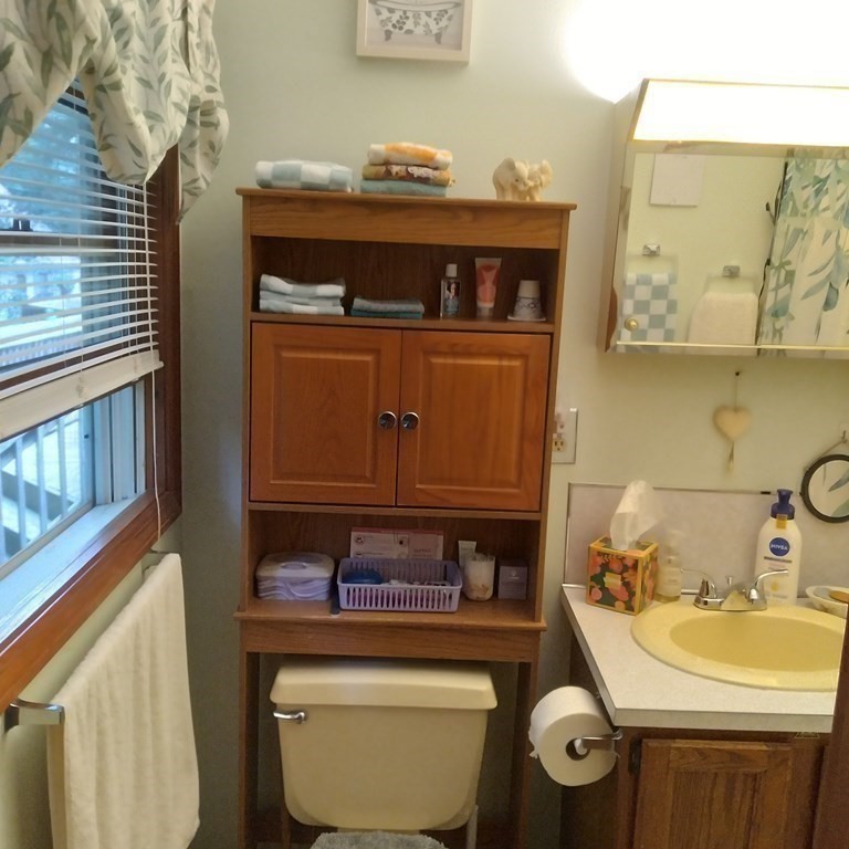 43 Apple Road Brimfield, MA 01010 - Photo 11 of 20 a bathroom with a sink and a washing machine