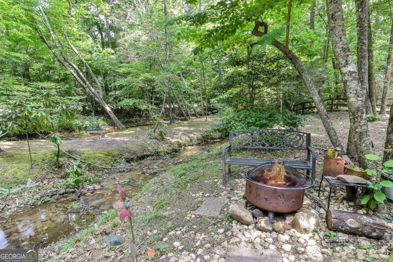 420 Olivers Trail Cherry Log, GA 30522 - Photo 14 of 27 a view of a backyard with table and chairs