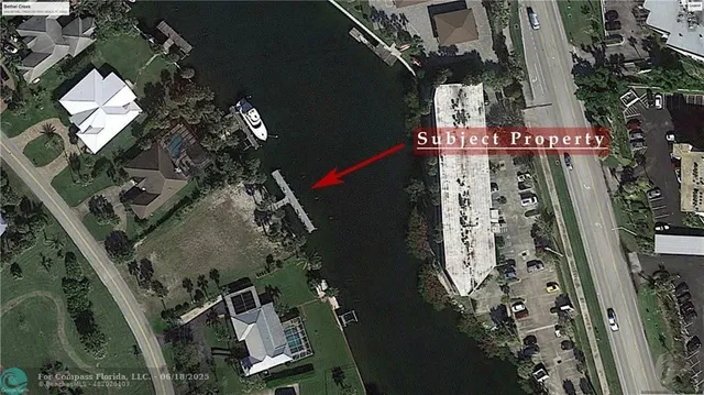 an aerial view of a residential houses