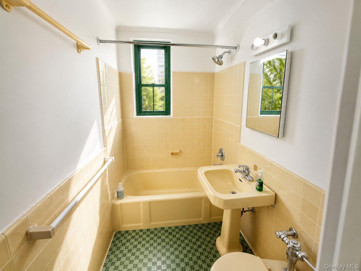 1558 Unionport Road, Unit 2D Bronx, NY 10462 - Photo 2 of 9 a bathroom with a sink toilet and shower