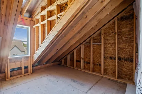 a view of an entryway with a window