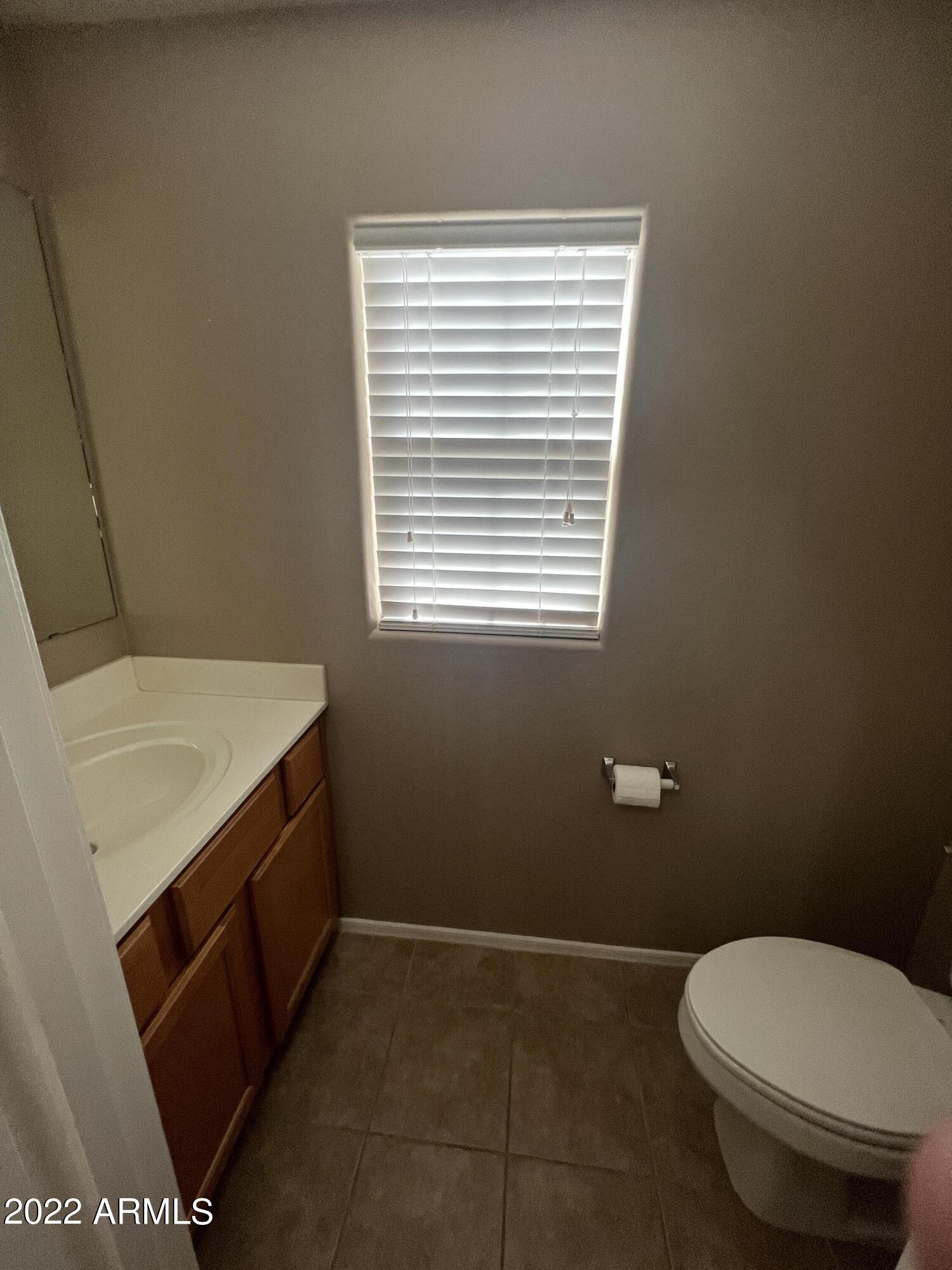 146 East Catclaw Street Gilbert, AZ 85296 - Photo 8 of 20 a bathroom with a toilet a sink and a window
