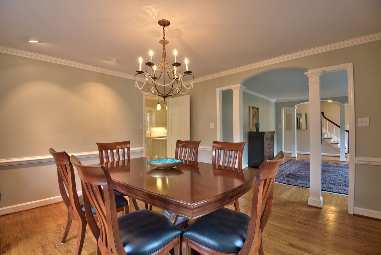 3916 St Marks Road Durham, NC 27707 - Photo 6 of 25 Open the plantation blinds to fill the room with light. Dining Room