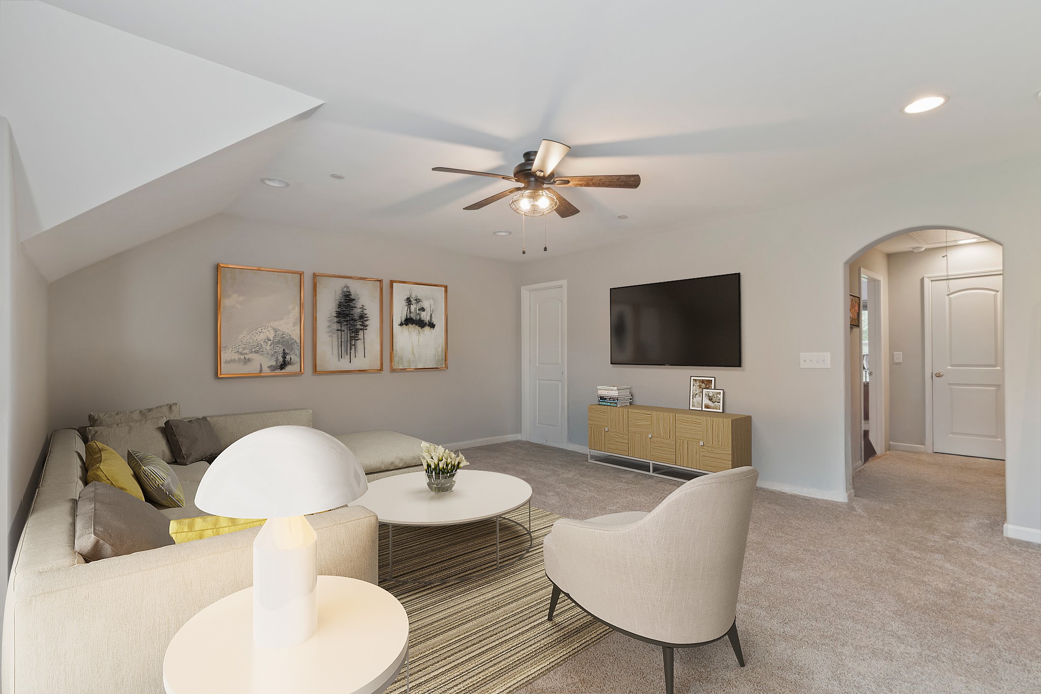 409 Eagle Ridge Nashville, TN 37209 - Photo 52 of 83 a living room with furniture and a flat screen tv