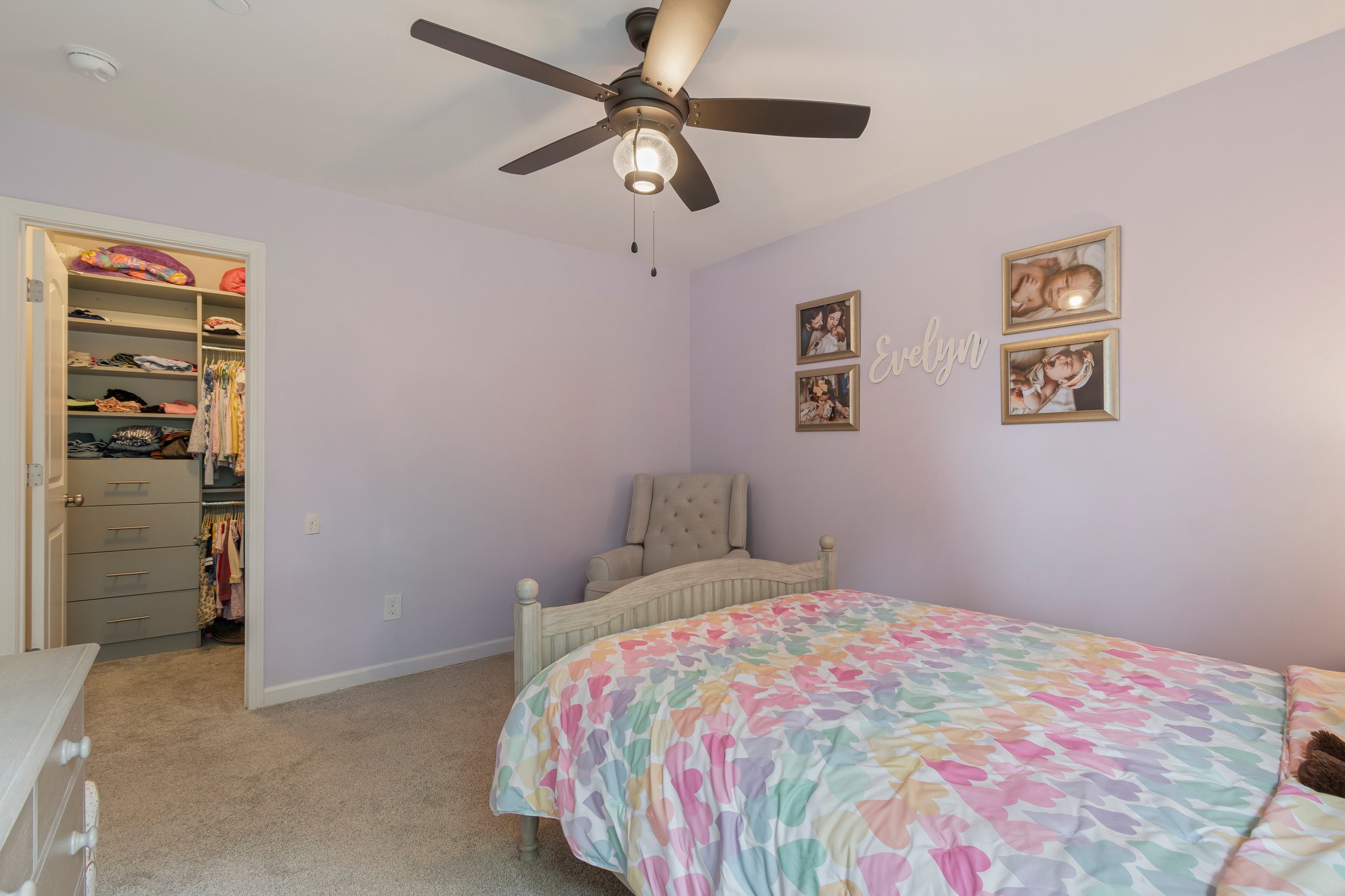 409 Eagle Ridge Nashville, TN 37209 - Photo 60 of 83 a bedroom with a bed and a walk in closet