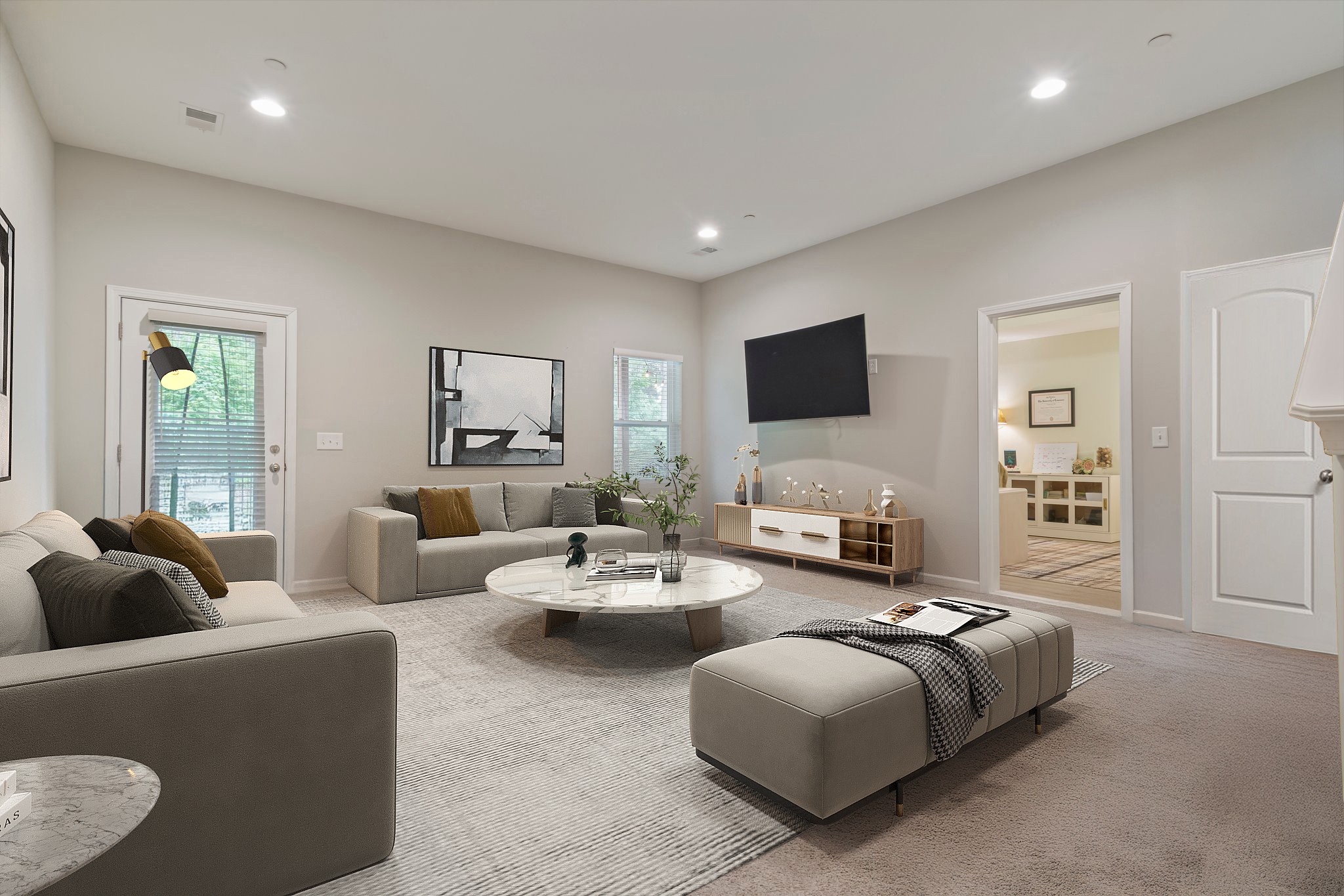 409 Eagle Ridge Nashville, TN 37209 - Photo 64 of 83 a living room with furniture and a flat screen tv