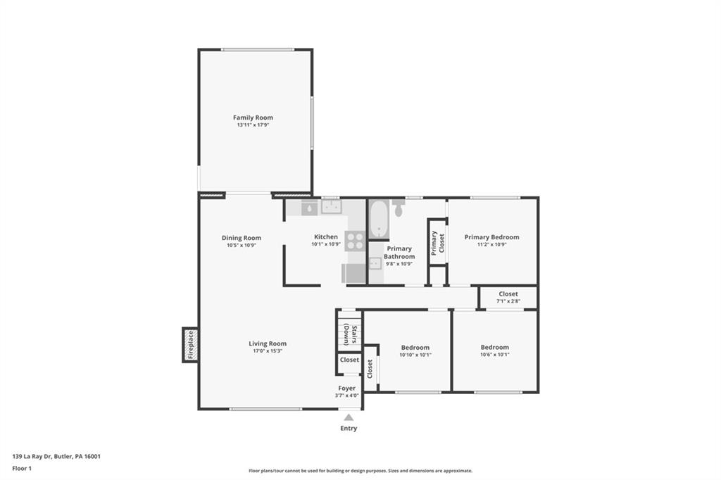 139 La Ray Drive Butler, PA 16001 - Photo 27 of 31 a picture of floor plan