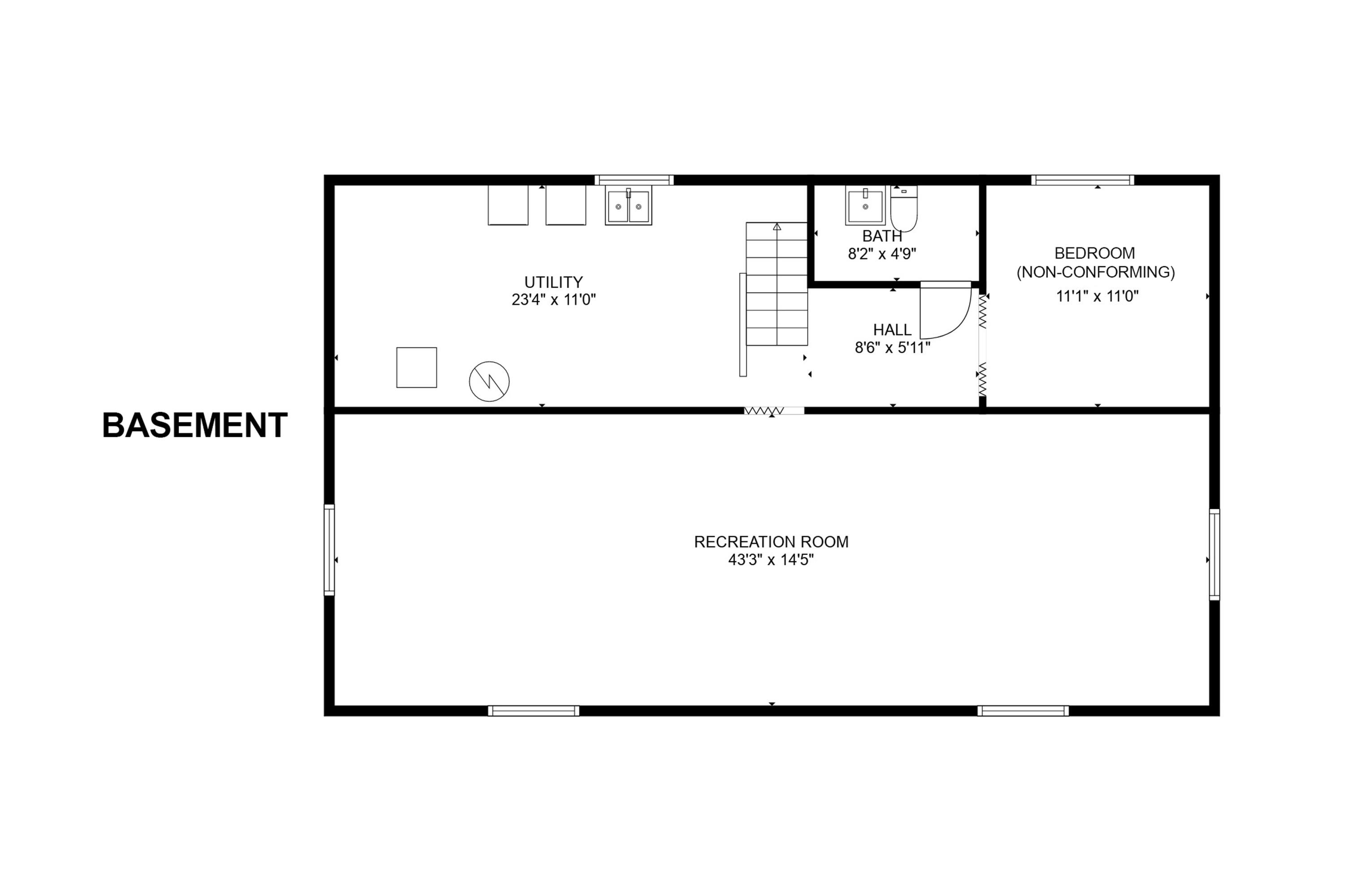3155 Maple Grove Road Muskegon, MI 49441 - Photo 62 of 62 Floorplan - Basement