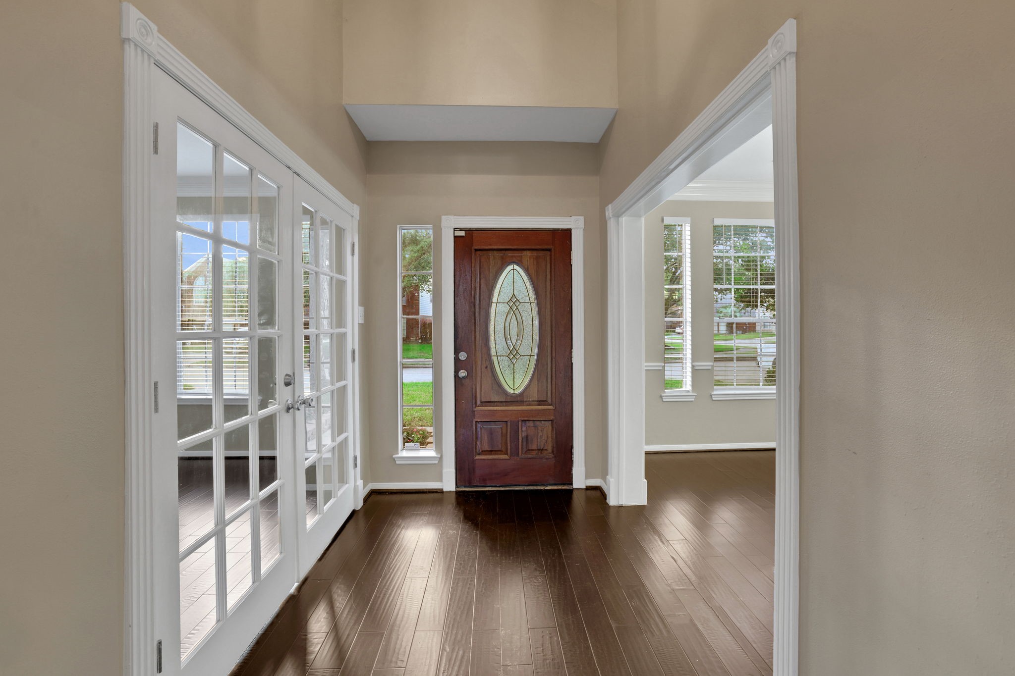 23207 Olive Ridge Court Katy, TX 77494 - Photo 8 of 46 a view of livingroom with furniture wooden floor and windows