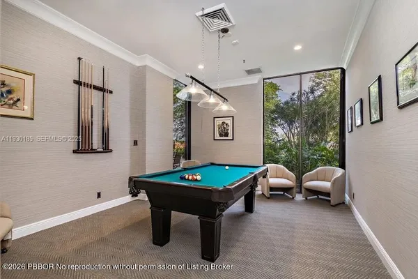 a room with furniture and a window