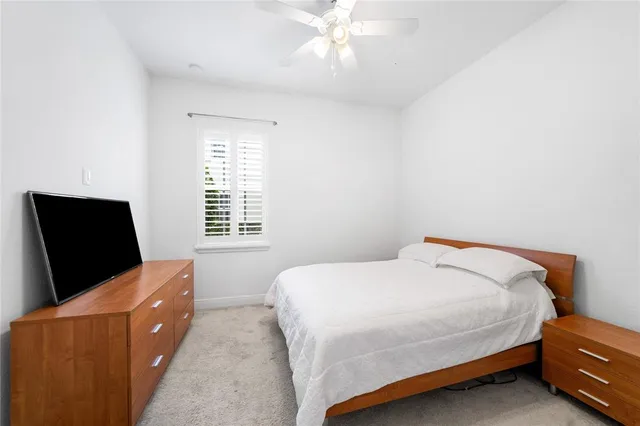 a view of a lake with a big yard