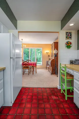 a room with furniture and a fireplace