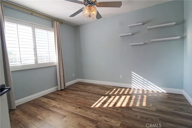 a view of wooden floor in a room