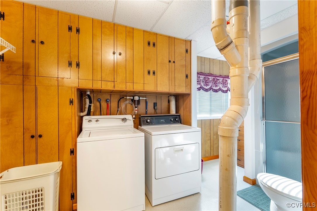5290 Crumptown Road Farmville, VA 23901 - Photo 20 of 43 a view of storage and utility room with washer and dryer