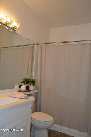 a view of livingroom with furniture and wooden floor