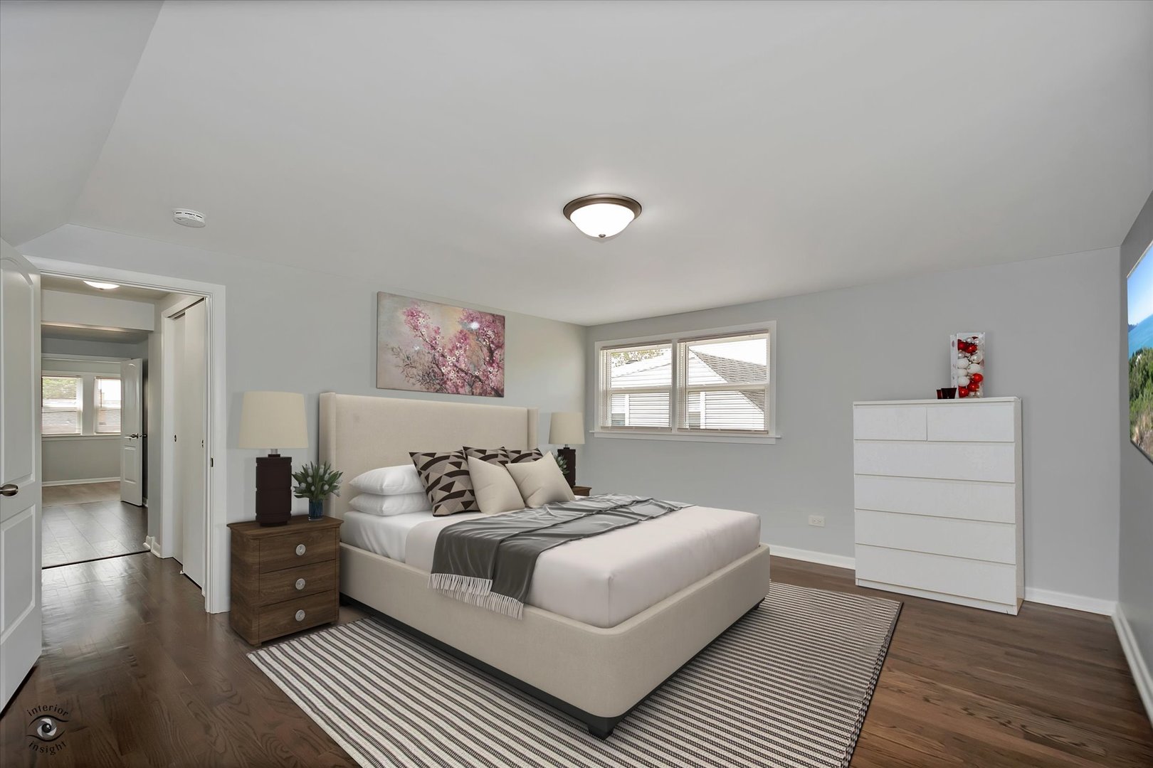7229 57th Place Summit, IL 60501 - Photo 13 of 30 a bedroom with a bed and wooden floor