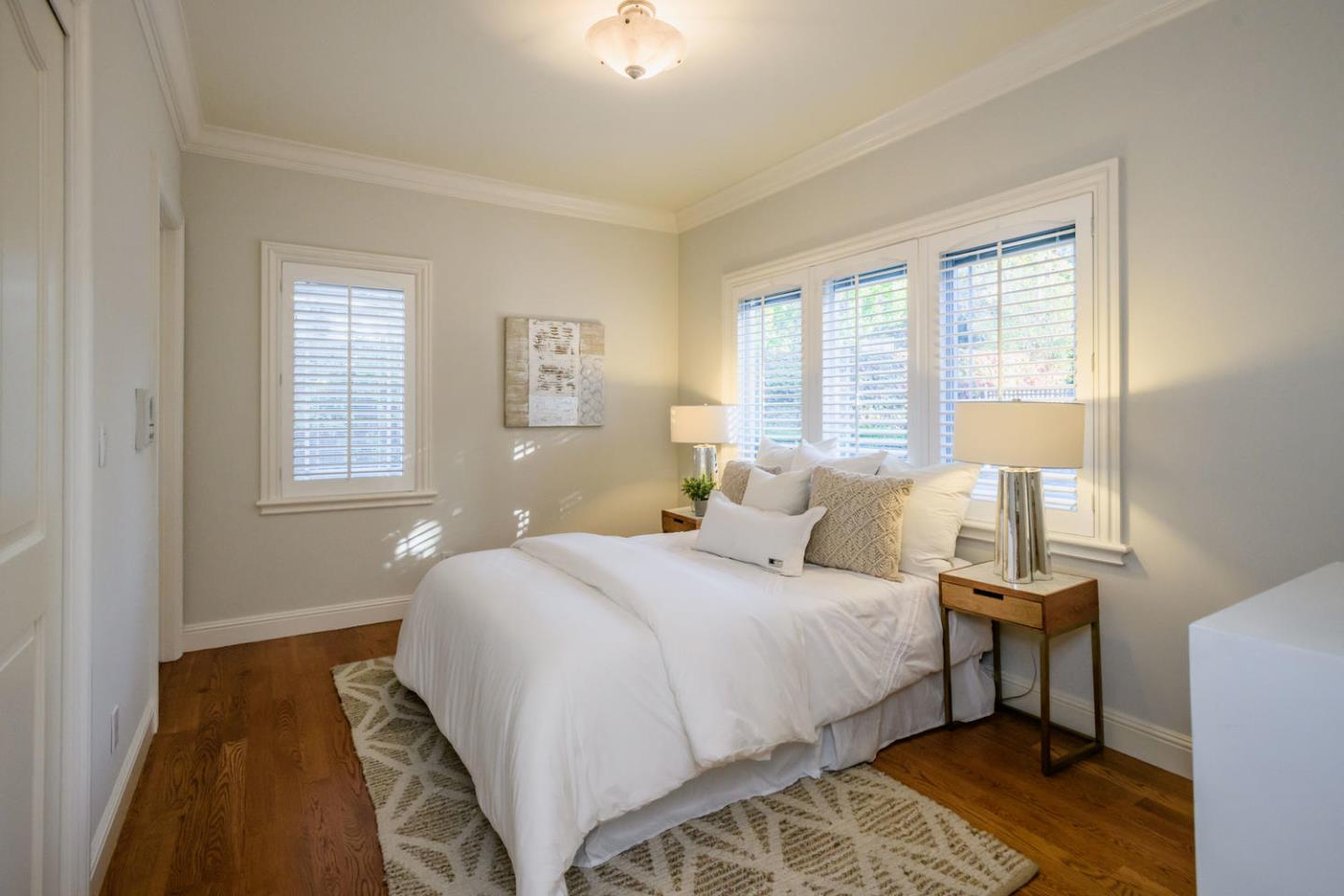 840 Newhall Road Burlingame, CA 94010 - Photo 19 of 41 a bedroom with a bed and a window