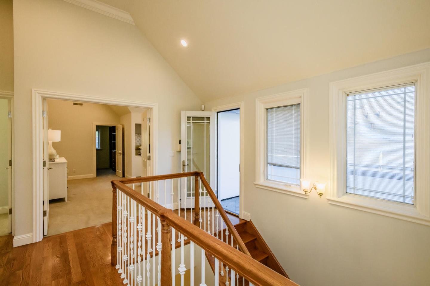 840 Newhall Road Burlingame, CA 94010 - Photo 22 of 41 a view of an entryway with wooden floor and livingroom