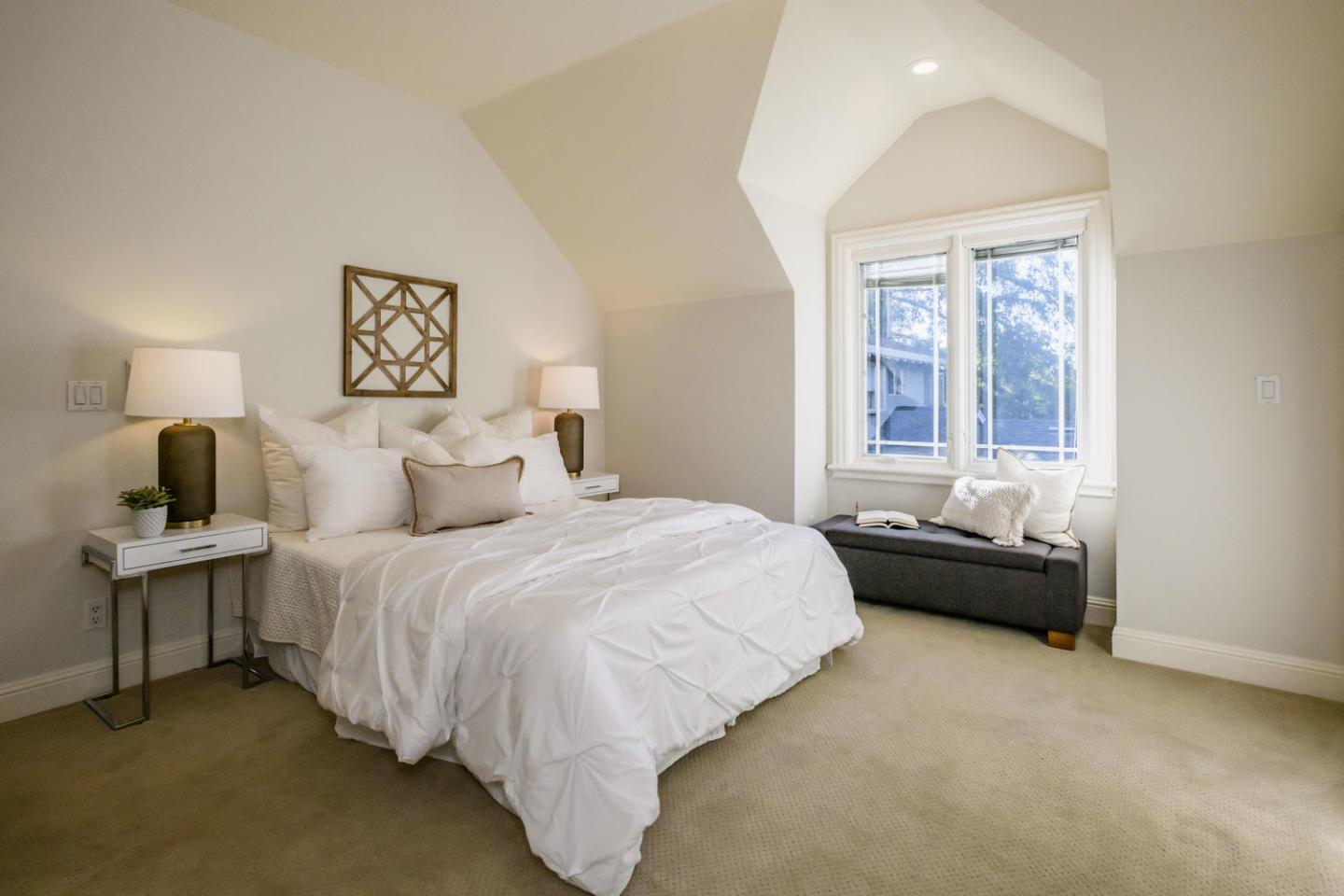840 Newhall Road Burlingame, CA 94010 - Photo 28 of 41 a bedroom with a bed and window