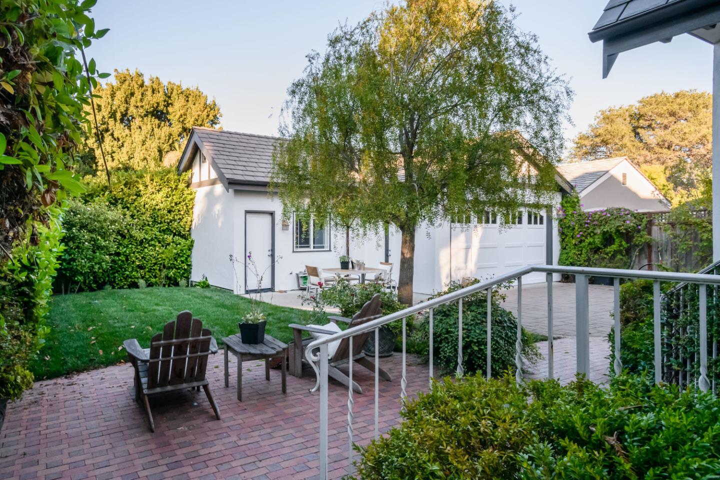 840 Newhall Road Burlingame, CA 94010 - Photo 36 of 41 a view of a chair and table on the wooden deck