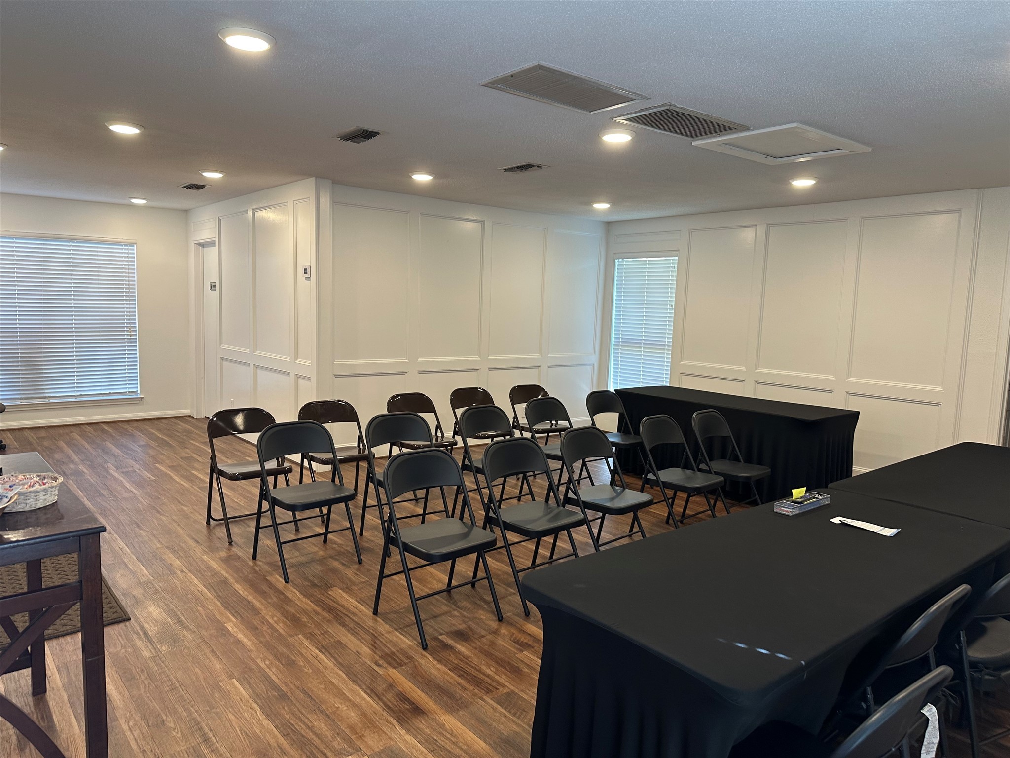 12922 Mills Bend Street Houston, TX 77070 - Photo 47 of 50 a view of a dining room with furniture and wooden floor