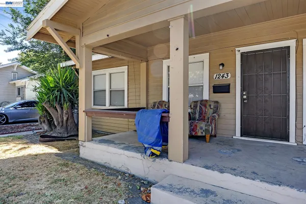 a view of front door of house