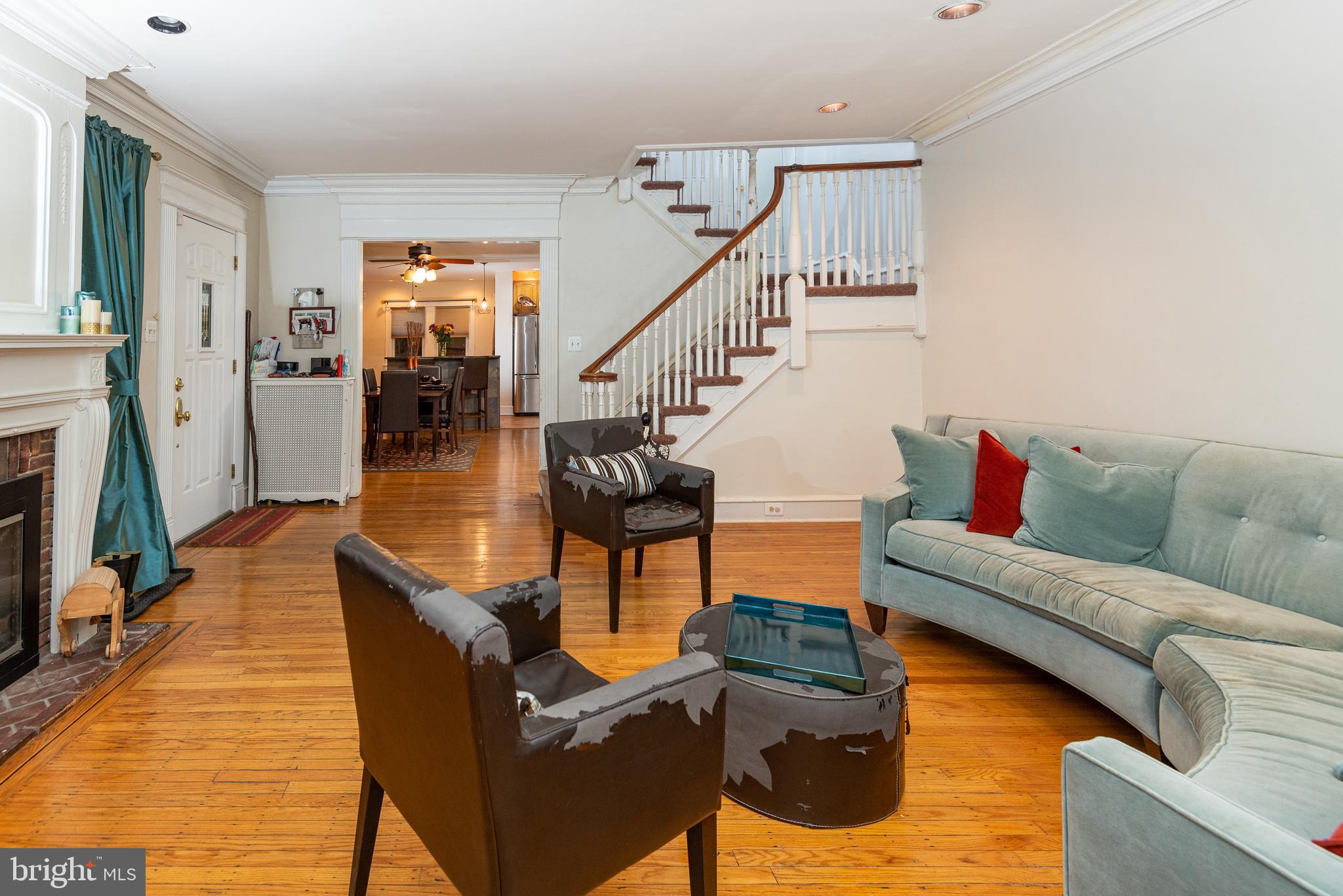 426 Glen Echo Road Philadelphia, PA 19119 - Photo 17 of 77 a living room with furniture and a wooden floor
