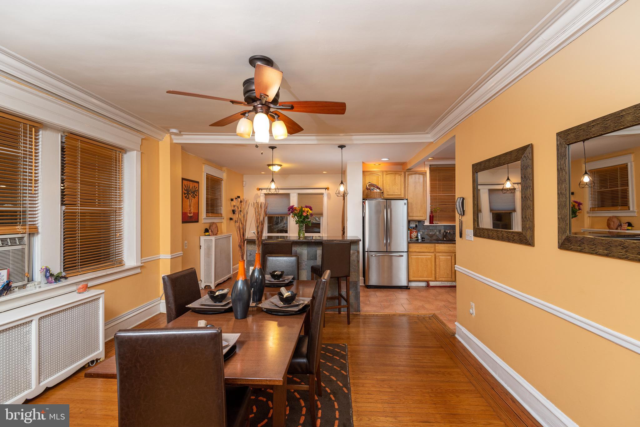 426 Glen Echo Road Philadelphia, PA 19119 - Photo 22 of 77 a view of a dining room with furniture window and wooden floor