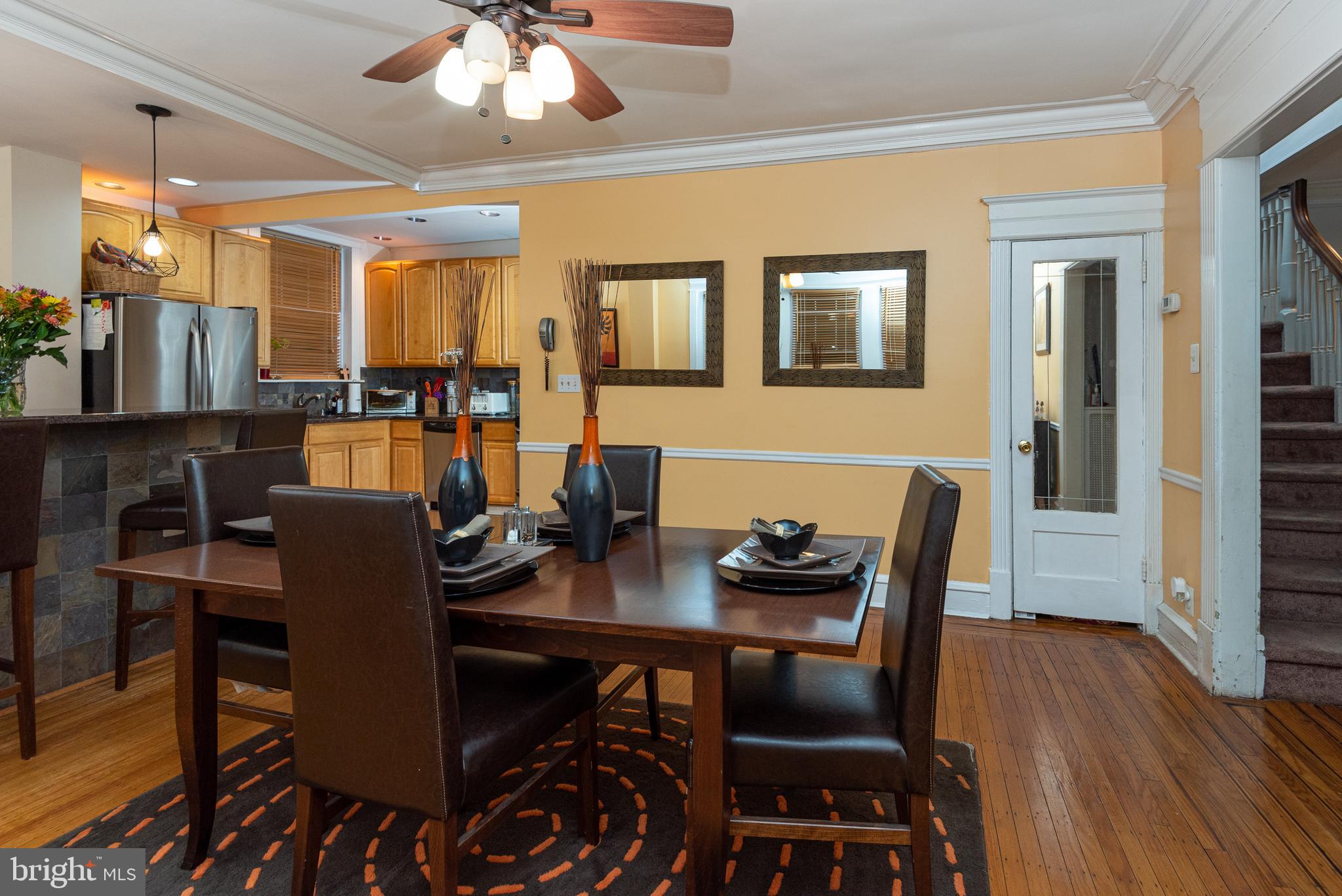 426 Glen Echo Road Philadelphia, PA 19119 - Photo 36 of 77 a view of a dining room with furniture and wooden floor