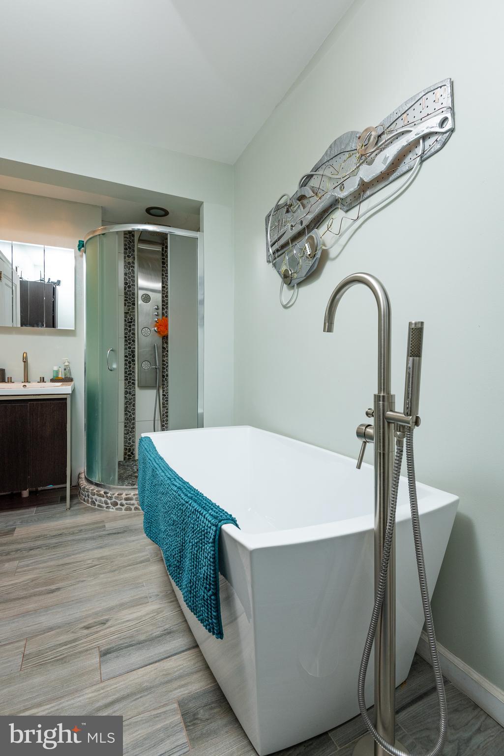 426 Glen Echo Road Philadelphia, PA 19119 - Photo 60 of 77 a spacious bathroom with a bathtub and mirror