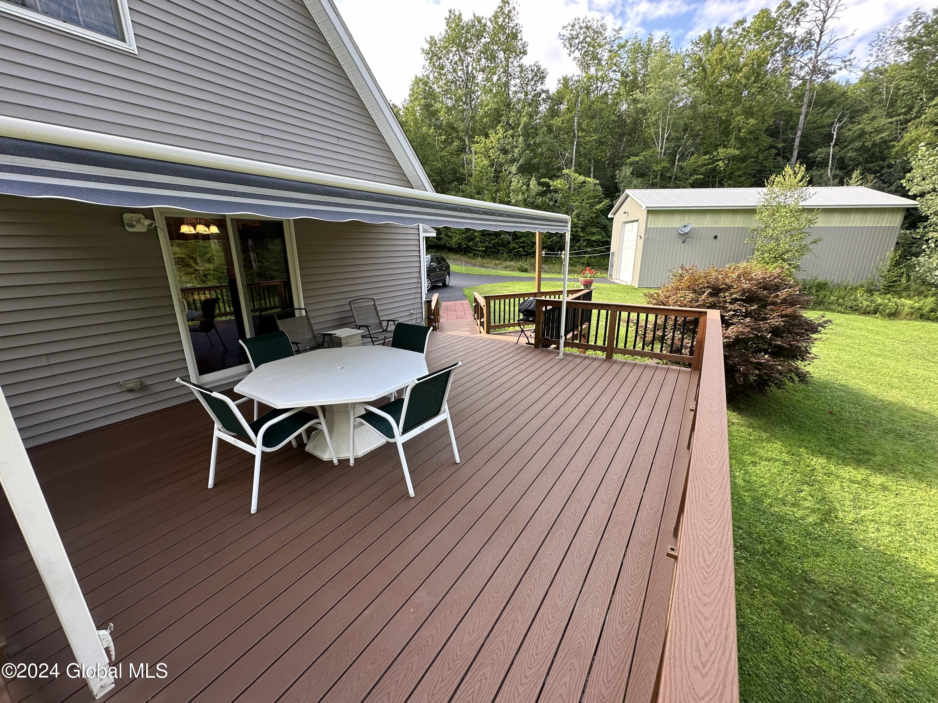 55 Knapps Road Stephentown, NY 12168 - Photo 13 of 49 Knapp Road deck looking at garage