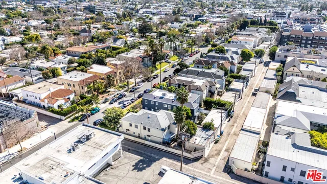 an aerial view of a city