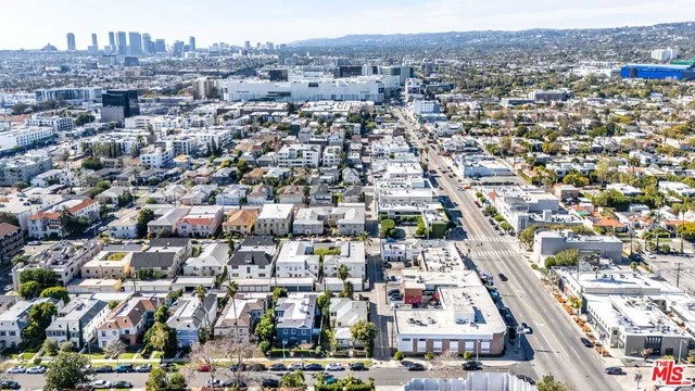 an aerial view of city